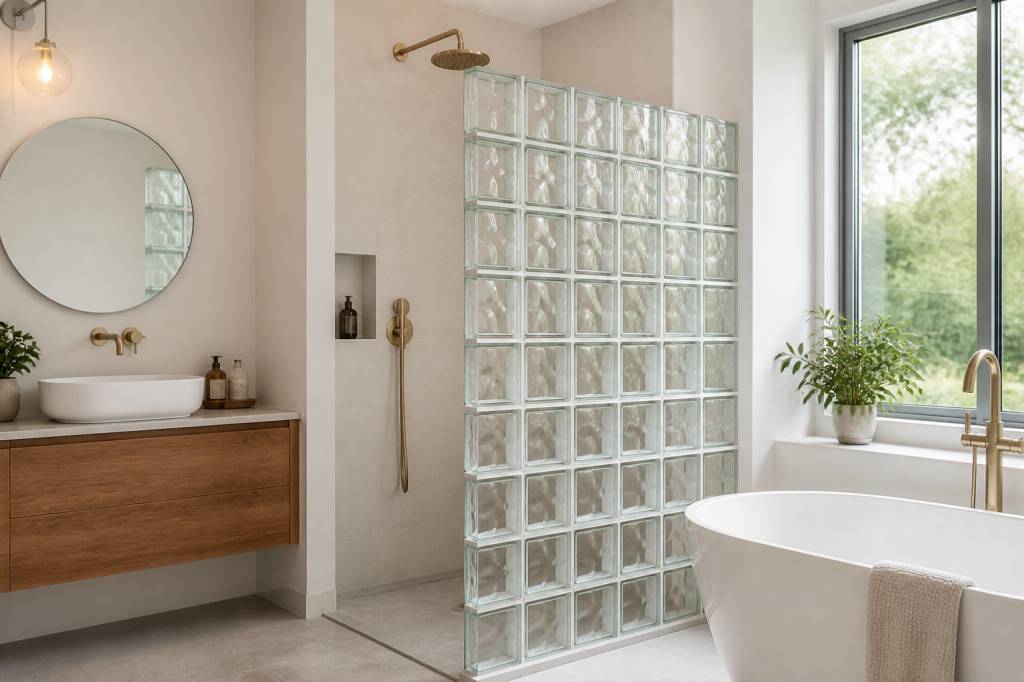 Pavés de verre douche : comment apporter lumière et style à la salle de bain